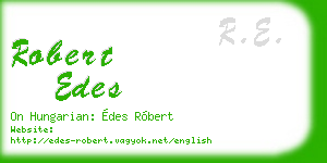 robert edes business card